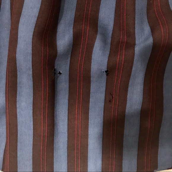 Vintage Yves Saint Laurent multicolor striped pleated wool skirt. Size S. - Picture 8 of 12